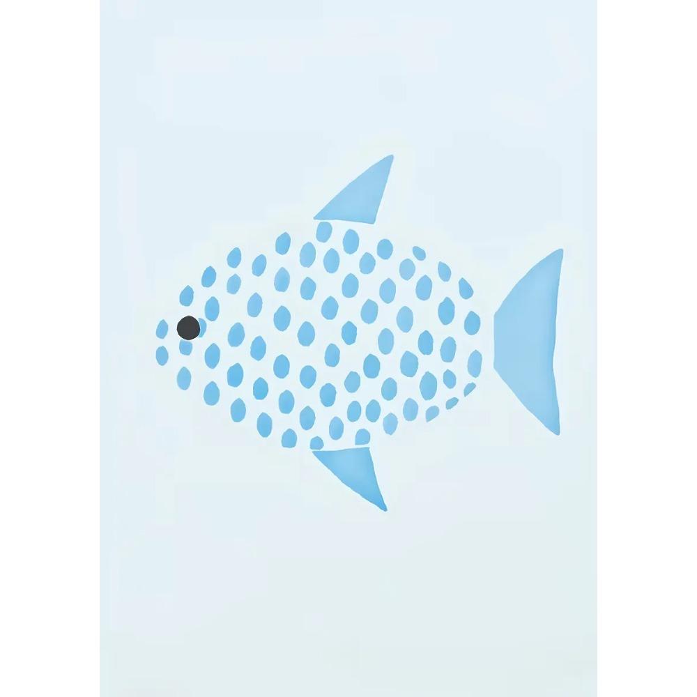 Cute Ocean Animals Watercolor Poster Minimalism Beach Octopus Whale Prints Canvas Painting Wall Art Picture Home Kids Room Decor