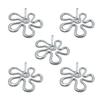 5 Pieces Flower Pendants Small Flower DIY Necklace Bracelet Supplies Alloy Material for Bracelet Bangle Necklace Jewelry
