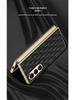 Samsung ZFold7 Luxury Diamond Lattice Leather Case with Integrated Screen Protector
