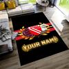 Fc Energie Cottbus Personalized Name Carpet Design for Study Room Game Room Dining Room Foyer Antislip Carpet Office Home Decor