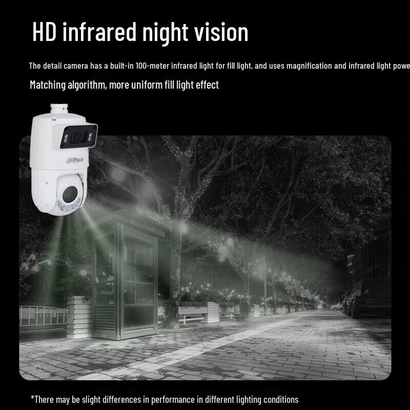 Dahua 4MP Starlight Dual-Lens PTZ Security Camera CN Plug (adapter Included)