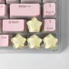 4Pcs Cute Star Keycaps Sweet Translucent Girl Personalized Gift Key Cap For Mechanical Keyboard Accessories