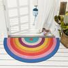 Arch Door Mats Outdoor Indoor Antiwear PVC Waterproof Ant-Slip Bedroom Rugs and Carpets Rainbow Printed Entrance Doormat