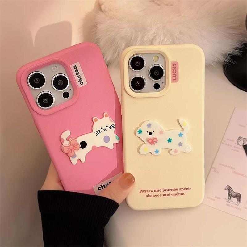 Cute 3D Silicone Phone Case For iPhone 16 15 14 13 12 Pro Max Shockproof Soft Cover
