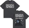 Singer SIENNA SPIROS High Quality Fashion Printing Short Sleeve Clothing Unisexs Womens Hip Hop Casual Tshrits Pop Music Streetwear
