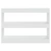 Bookshelf Room Divider White 100 X 30 X 72 Cm