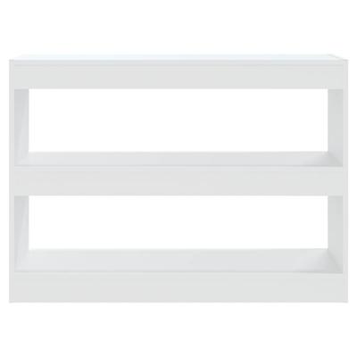 Bookshelf Room Divider White 100 X 30 X 72 Cm