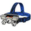 1pc-Portable headlights, LED rechargeable headlights, zoom headlights, outdoor headlights, hiking waterproof flashlights