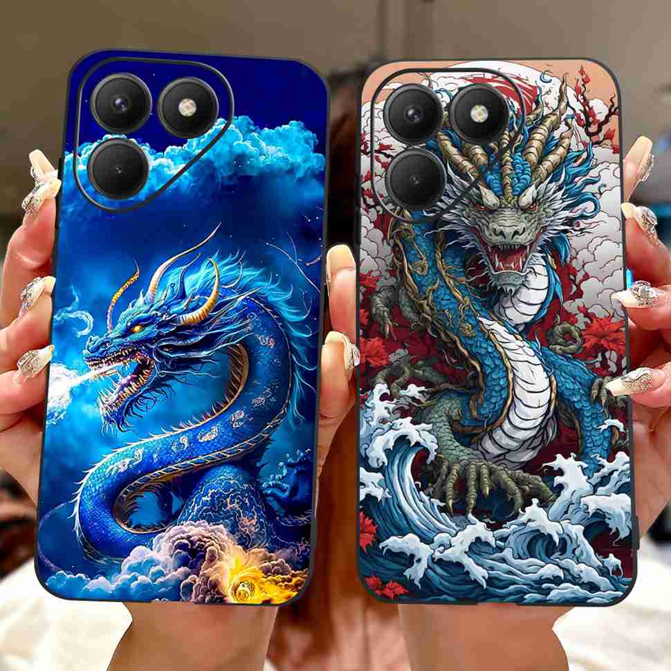 ShockProof Silicone Case For Tecno Pova 7 4G Cover Soft TPU Cases for Tecno Pova 7  Pova7 Neo 4G LJ6 Phone Cover Coque