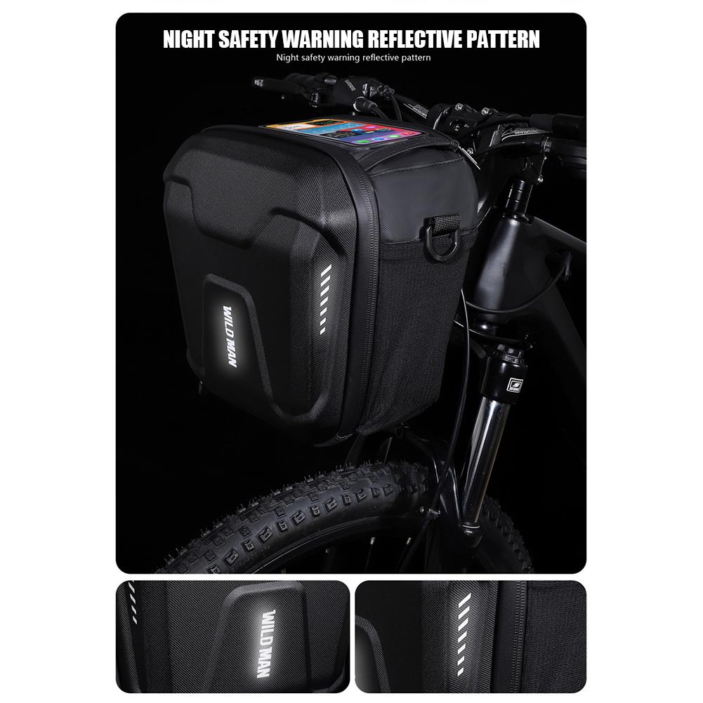 Fahrrad Lenker Tasche 2.4L Wasserdicht - Mountainbike Fronttasche Mit Abnehmbarem Gurt