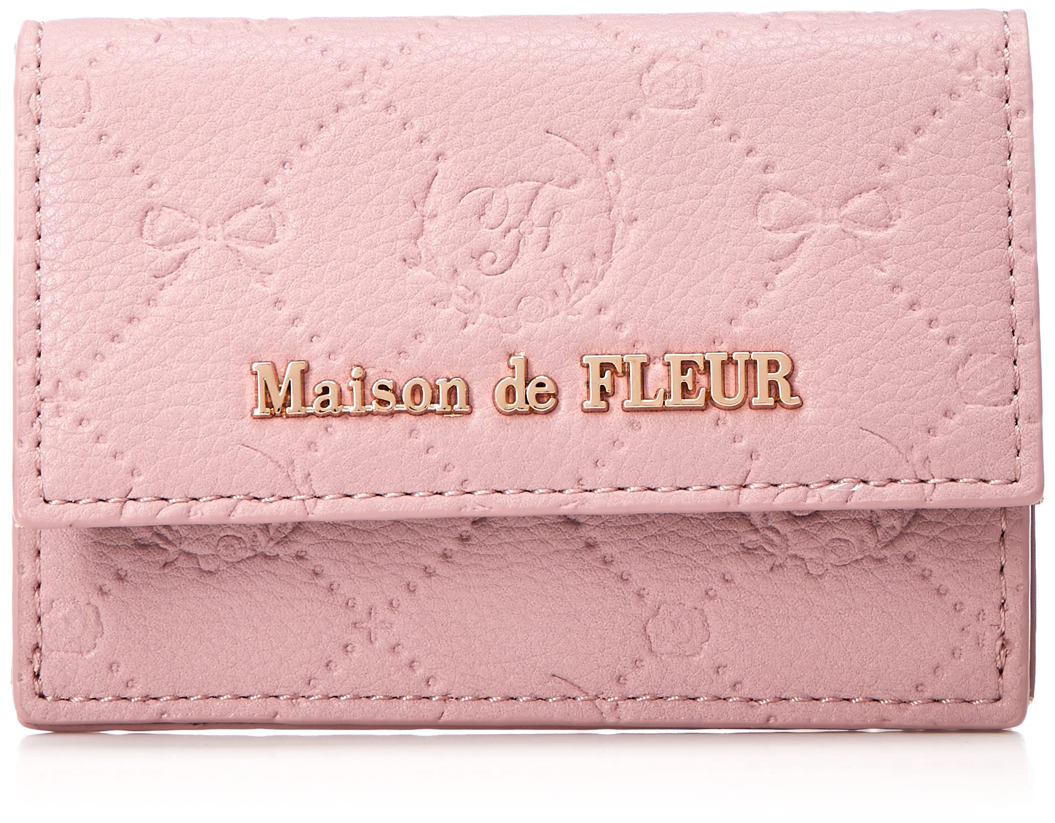 

de Travel Card Sleeve Monogram Card Case Розовый [Maison Fleur]