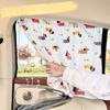 1 pièce Rideaux pare-soleil universels pour voiture Ours de dessin animé mignon Style de voiture Pare-soleil de pare-brise de fenêtre latérale arrière Protéger Rideaux de fenêtre