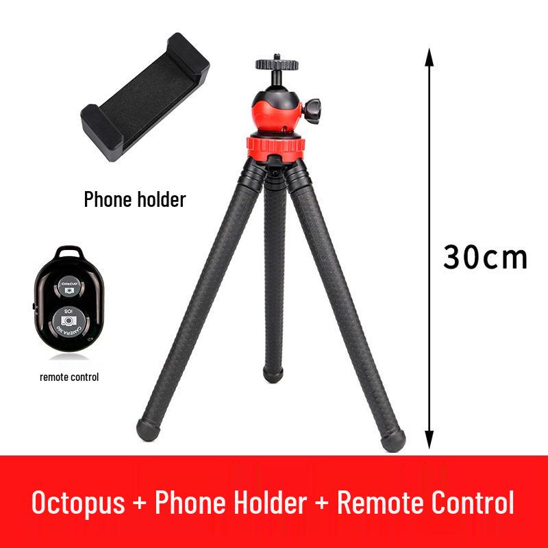 Versatile Flexible Octopus Tripod for Phones & Cameras - Outdoor/Indoor Stand for Selfie, Mirrorless DSLR, Live Streaming