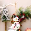 Colorful Beautiful Wooden Christmas Tree Ornaments With Santa Snowman And Elf Designs To Brighten Your Holidays