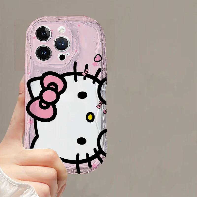 Sanrio Hello Kitty Chain Casing For Xiaomi Redmi Note 15 Pro 5G 15C 15 14C 13C Note 14 13 12 Pro Plus A7 Pro 5G Cute Clear Case
