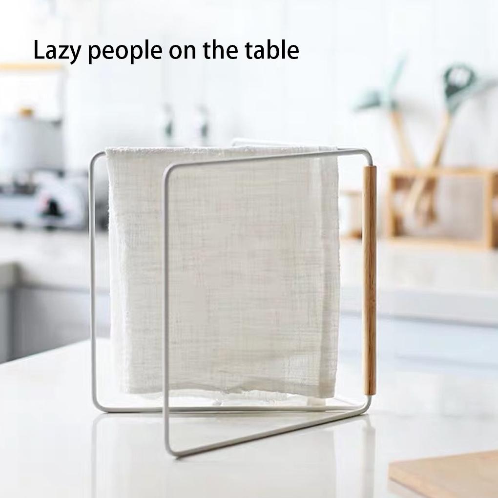 Kitchen Rag Storage Rack Hanging Cloth Shelf Holder Organizer Iron Multifunction Sundries Vertical Restaurant Drying Holder
