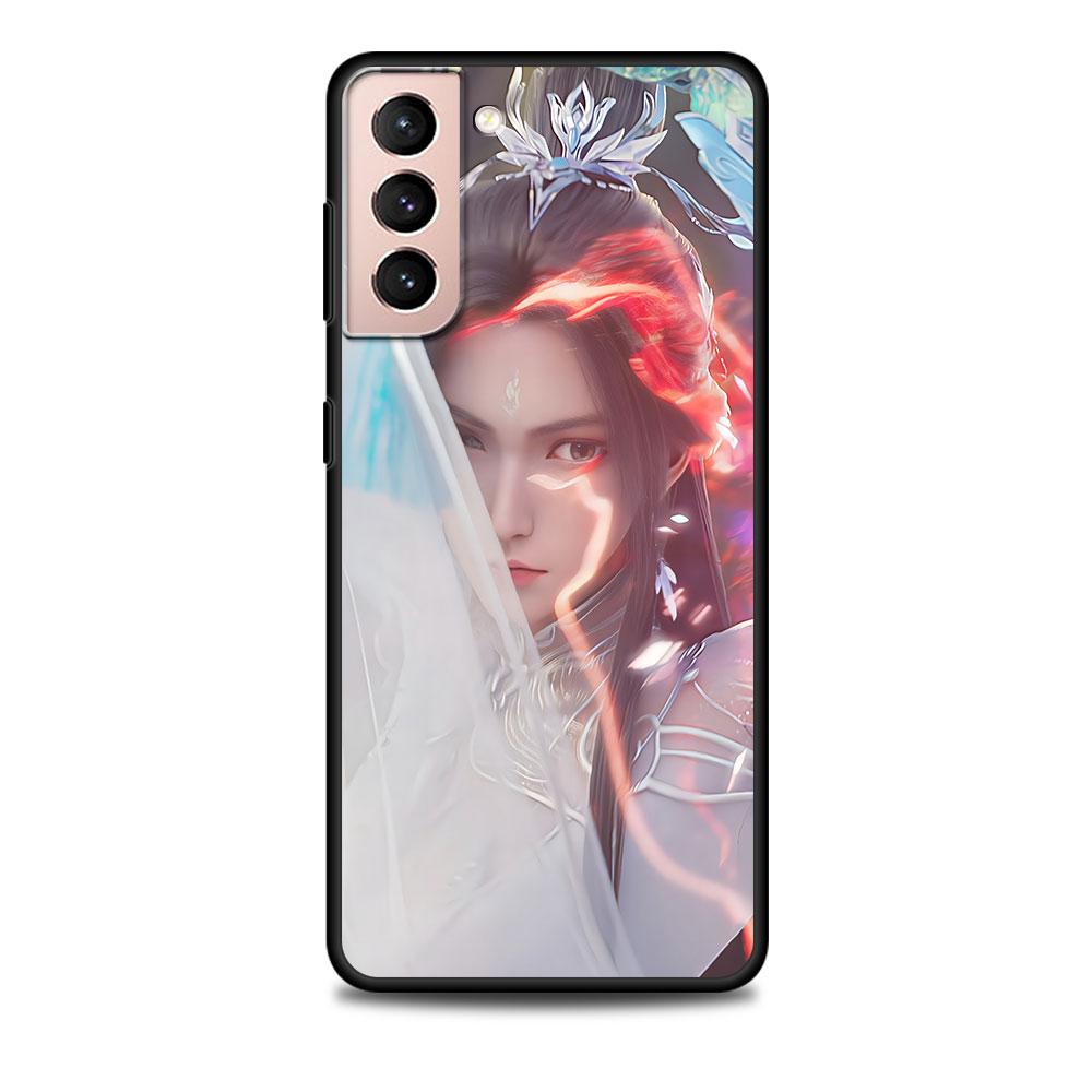 

Jade Dynasty Case for Samsung Galaxy S23 S10e S10 S21 FE S22 S9 S24 Ultra S20 Plus Soft Black TPU Phone Cover Bumper Samsung S9