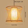 Woven Rattan Pendant Lamp Hand Knitted Ceiling Light Rural Handmade Wicker Chandelier  Bedroom
