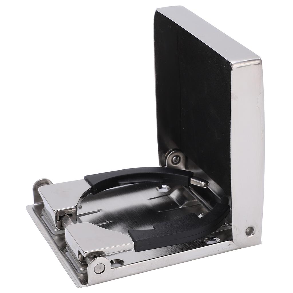 Stainless Steel Folding Drink Holder with Mount Screws Universal Cup Holders for Marine Boat
