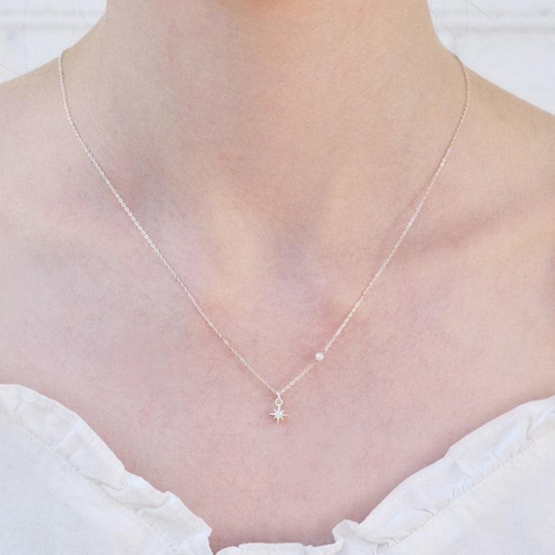 engbrox Dazzle Star Pearl Necklace