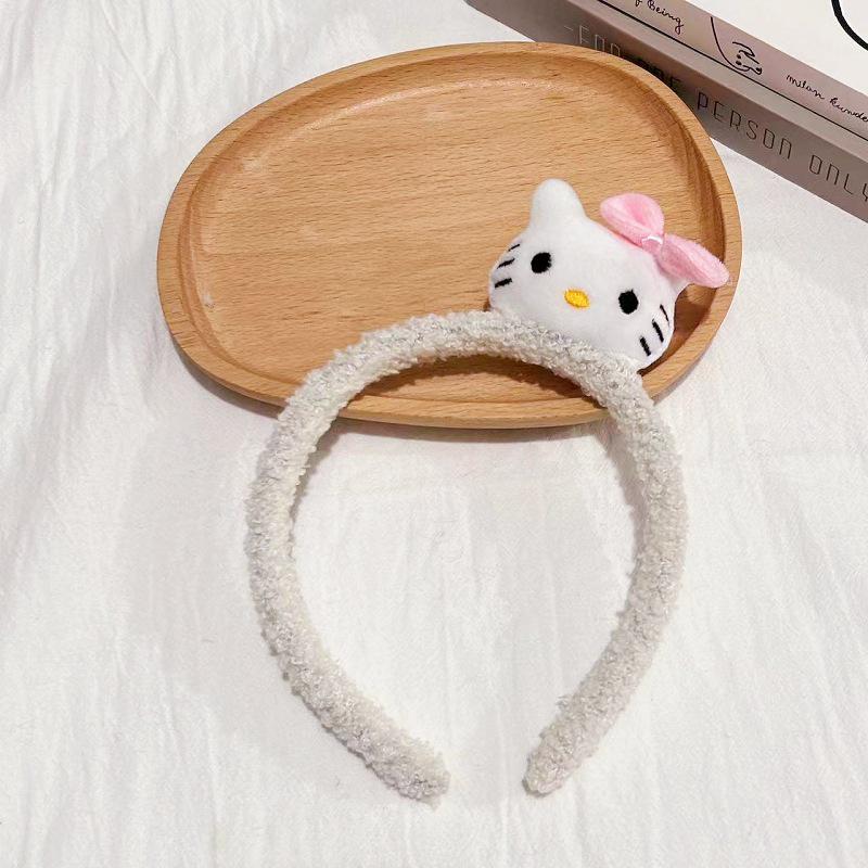 Cartoon Plush Headband: Cute Hair Accessory for Women & Kids, Perfect for Face Washing