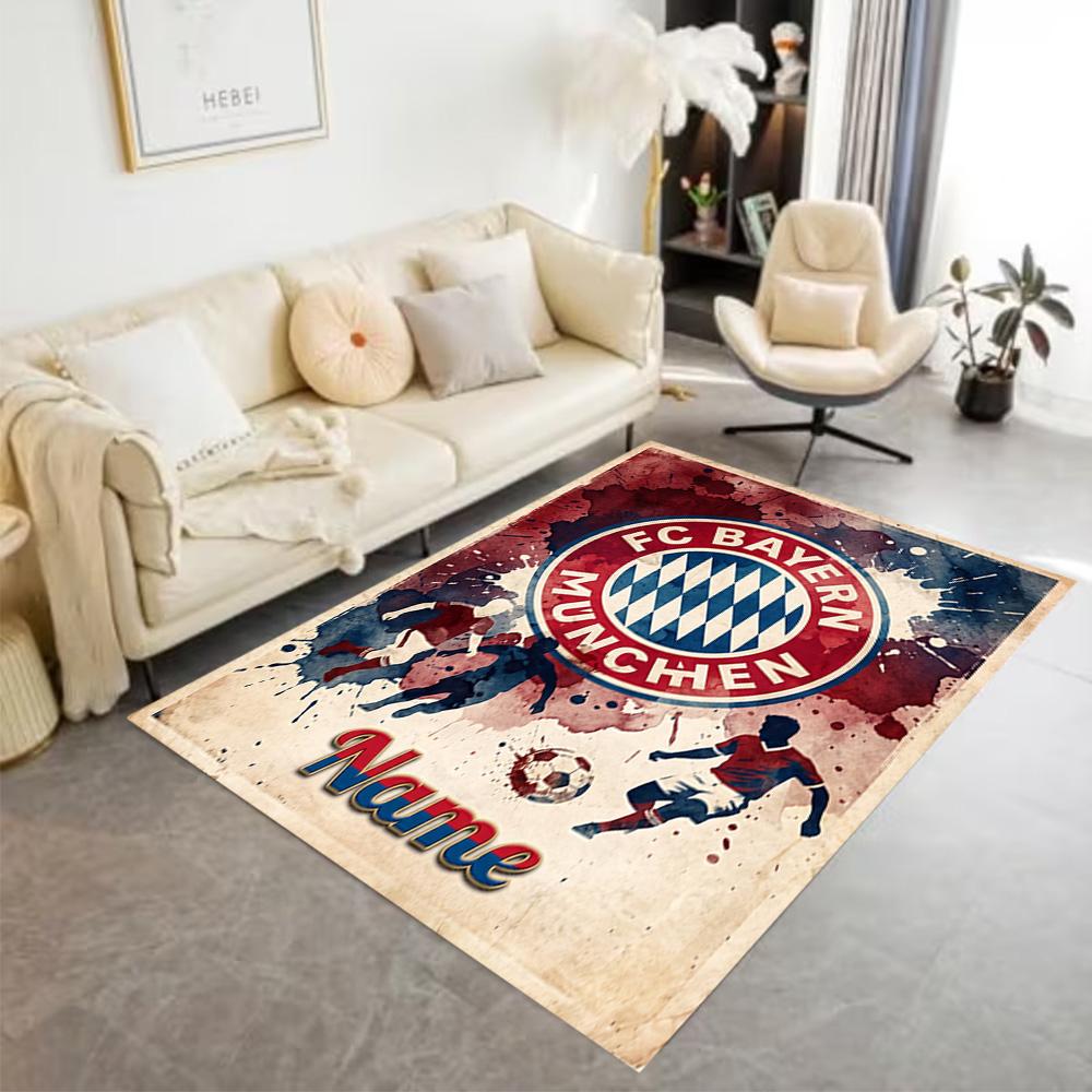 Bayern Munich Soccer Art Carpet Perfect for Entryway Kitchen Decorate Room Outdoor Anti-slip Rug Decorate Offices