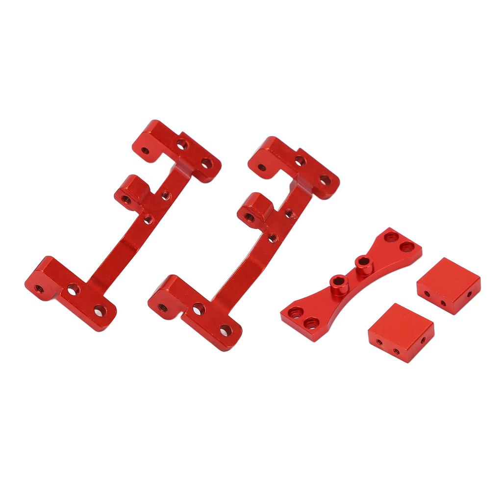 Metal Pull Rod Base with Axle Upper Servo Bracket Mount for MN 99S D91 D90 1 12 RC CarRed