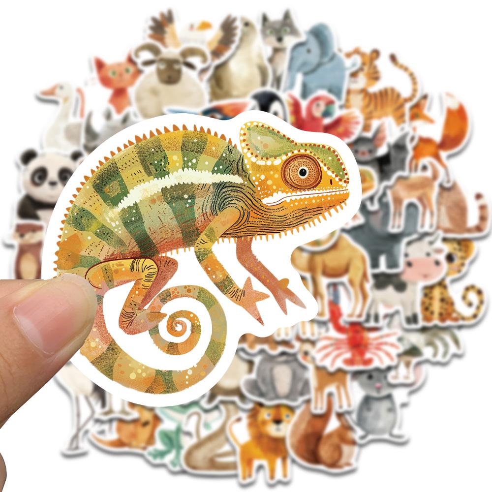 50PCS Cute Book Stickers Home Room Bar Decor DIY Notebook Canvas Graffiti Waterproof PVC Sticker Bedroom Paintings