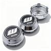 4pcs Black Silver W Work Logo Emblem Car Wheel Center Caps High Cap 60MM 56MM Wheels Hub Rim Hubcaps Cover Replace Accessories