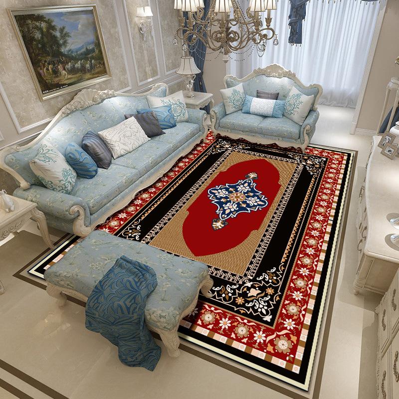 New Retro Persian Abstract Bedroom Living Room Carpet Bohemian Ethnic Style Coffee Table Sofa Carpet Bedside Carpet
