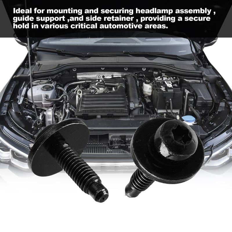 10Pcs M6x20 Headlight Assembly Screws Mounting Bolt N90683302 For VW Golf MK6 2010-2013 Passat 1998-2005