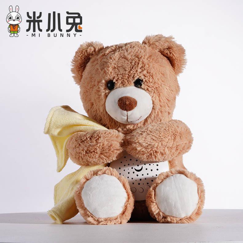 

Baby Sleep Soothing Teddy Bear Plush Toy With Night Light And Music Box Soft Nighttime Companion Sleep Aid For Infants
