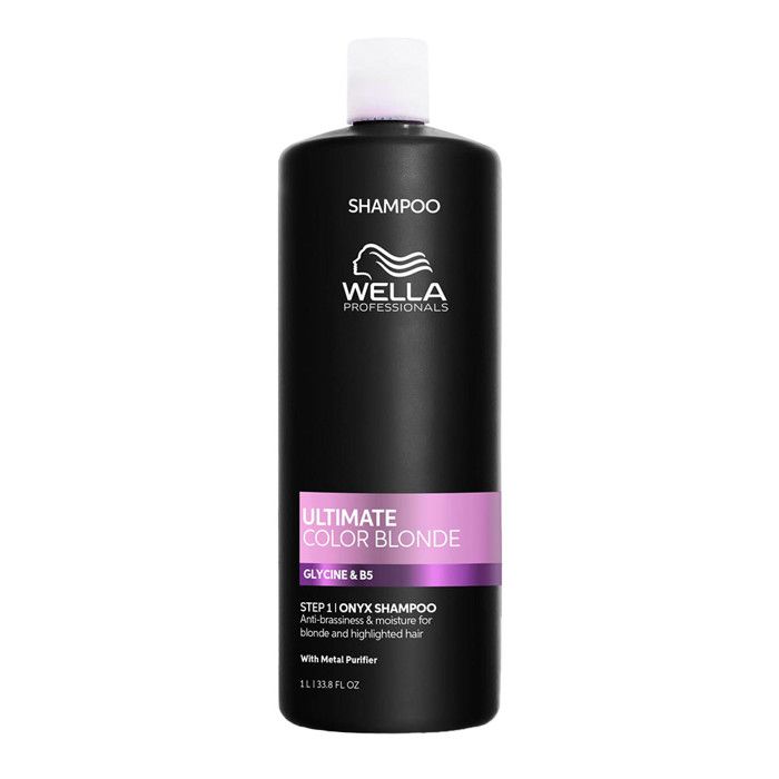 Wella Professionals Ultimate Color Blonde Shampoo 1000ml - shampoo neutralisant cheveux blonds ou gris