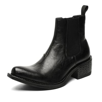 Italian Designer Cocked Wizard Boots for Men Luxury Fashion Pointed Shoes Shoes Cowboy Original Leather Boot Ankle Chelsea Botas