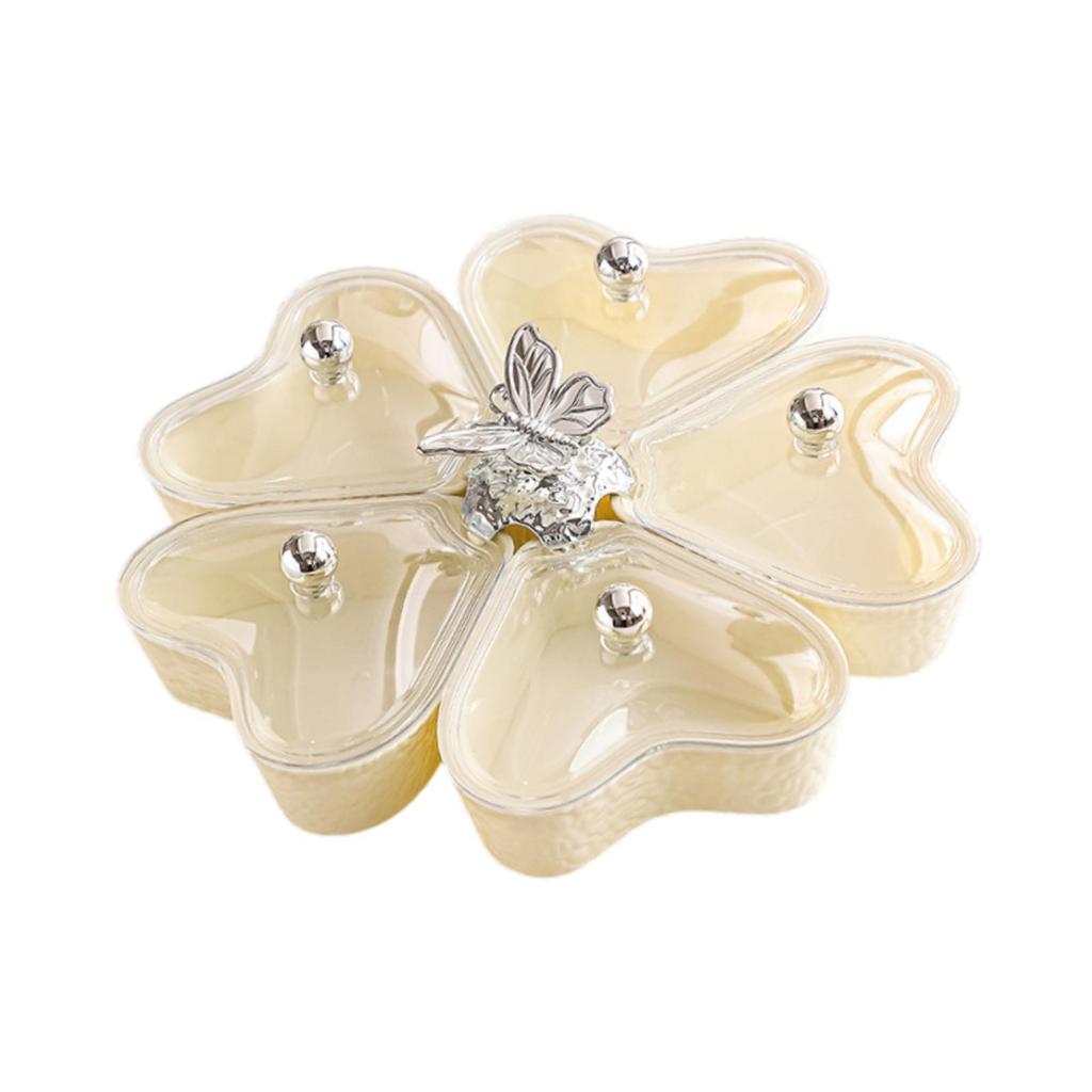 Divided Serving Tray Multifunctional Appetizer Tray for Sweets Fruit Dessert