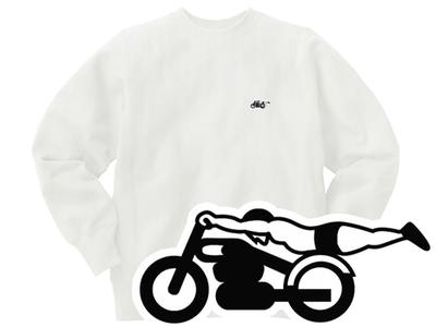 Champion Reverse Weave TYPE Speed Addict SWEAT Reverse Weave Type SPEED ADDICT WHITE BLACK M Size (Champion Sweat) ×