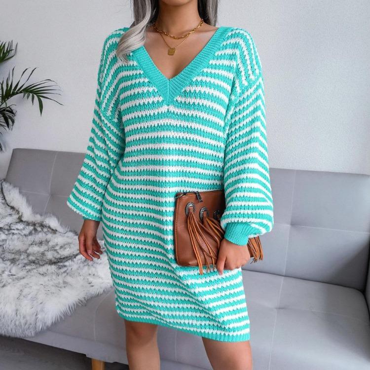 Women's Spring High Waist Pleated Dress Short Sleeve O Neck Knee Length Solid Color Butterfly Print