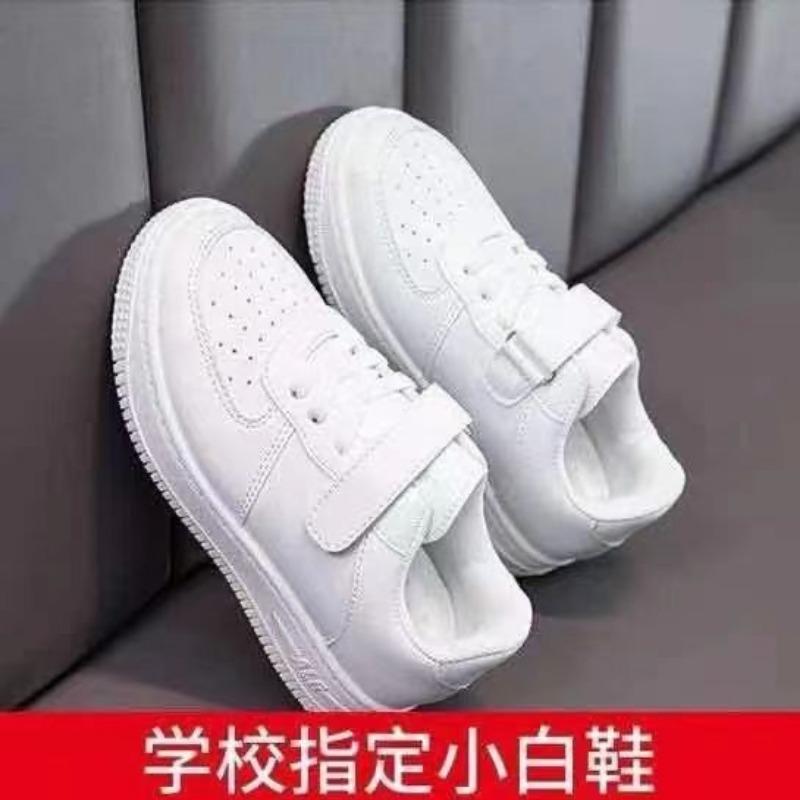 Children's Small White Shoes New Spring and Summer Breathable Mesh Sneakers Hollowed Out for Girls Boys Large Children's Board Shoes