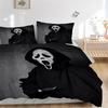 Set Biancheria da Letto 3 Pezzi Maschera Ghostface: Perfetto per la camera da letto o la camera degli ospiti. Morbido e Confortevole Senza Anima Inclusa yy251031017