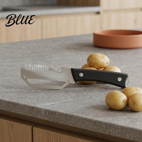 Stainless Steel Blade Kitchen Tool Vegetable Peeler with Handle Multi-Function Fruit Potato Multi-purpose And Peeler 2-in-1 Bottle Opener Ergonomic