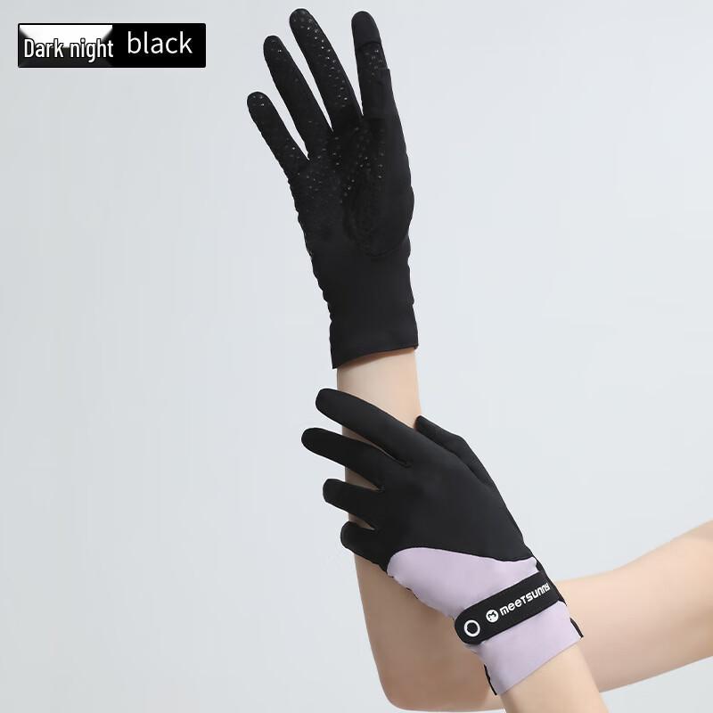 

MEET SUNNY Ice Silk UV Protection Fingerless Gloves One Size