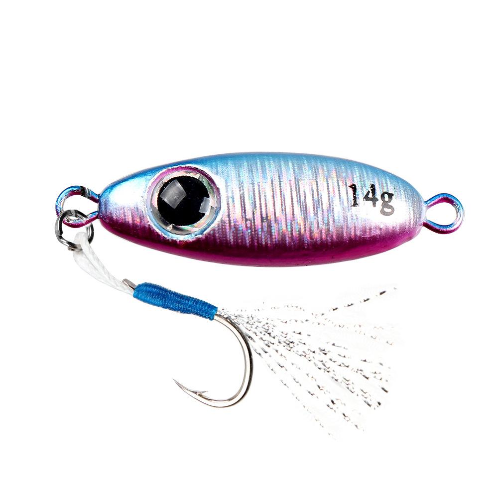 Sea Fishing Lure Jigging Bait Long Casting Laser Big Eye5.5g-21gMetal Hard Bait Bass Red Snapper Special Fake Bait