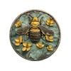 Vintage Botanical Dragonfly  Bee Themed Metal Tin Sign HighDefinition Metal Tin Sign  D Flat Products Design with Enhanced D