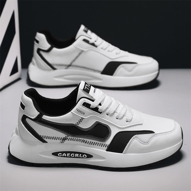 

Повседневные кроссовки Стильные удобные повседневные туфли для мужчин Высококачественная простая нескользящая спортивная обувь Мужская обувь Новая мода 44 чёрный