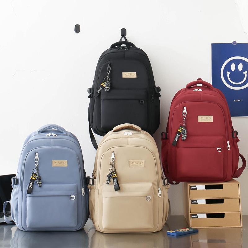 School Bag Junior High School Student High School College Student Backpack Female Large Capacity Travel Computer Bag Couple Backpack