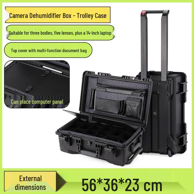 Photography Equipment Sealed Dry Box with Trolley