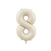 32-inch Coffee Caramel Chocolate Number Balloons - Birthday Party Foil Decorations
