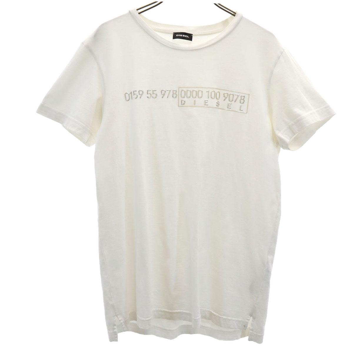 

DIESEL Футболка с коротким рукавом S Белая Мужская Б/У