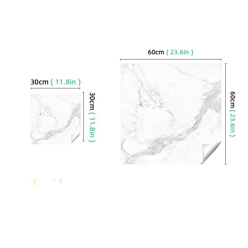 Imitation Marble Sticker Living Room Bathroom Tile Wallpaper Non-Slip Waterproof Floor Sticker Self-Adhesive