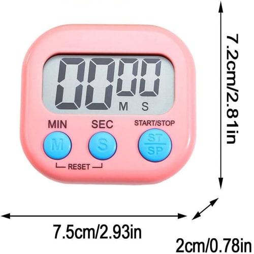 RuiMi Multifunctional Electronic Digital Kitchen Timer with Magnet, Up to 99 Minutes 59 Seconds, Learning Timer, Large LCD Display, Loud Sound, Large